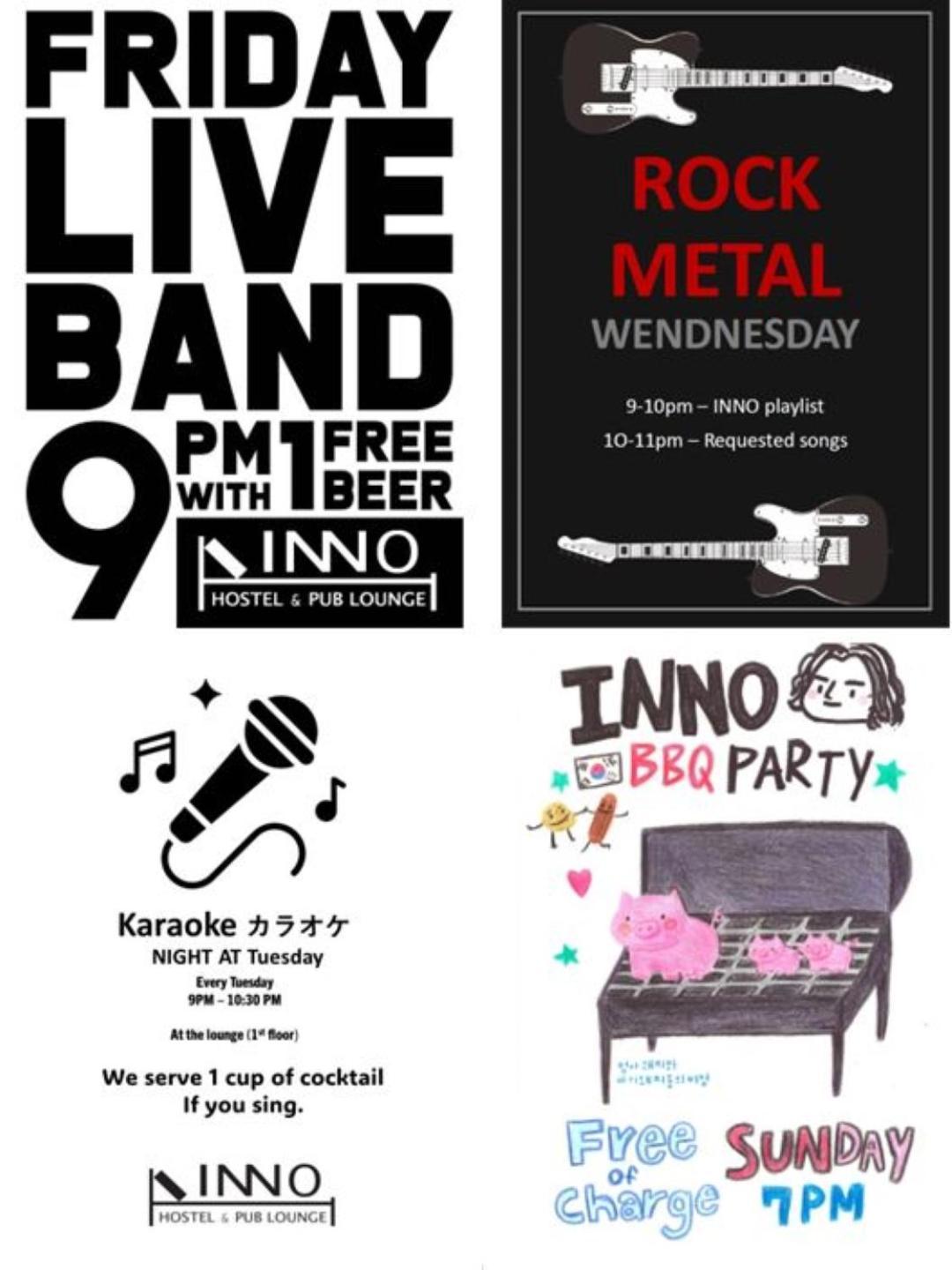 Inno Hostel & Pub Lounge Hongdae Seoul Ngoại thất bức ảnh